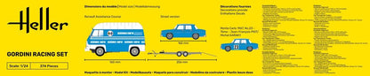 Heller 1/24 Gordini Racing Set Model Kit 50328