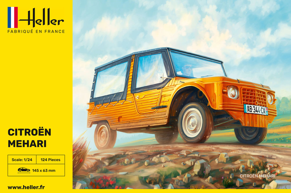 Heller 1/24 Citroen Mehari Plastic Model Kit 80760
