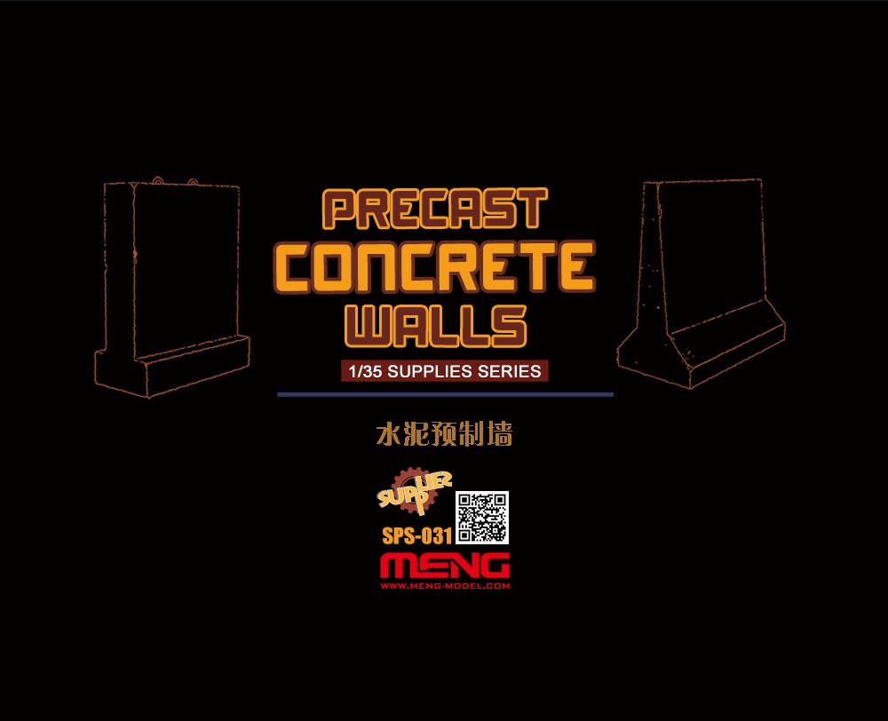 Meng 1/35 Precast Concrete Walls SPS-031, box art