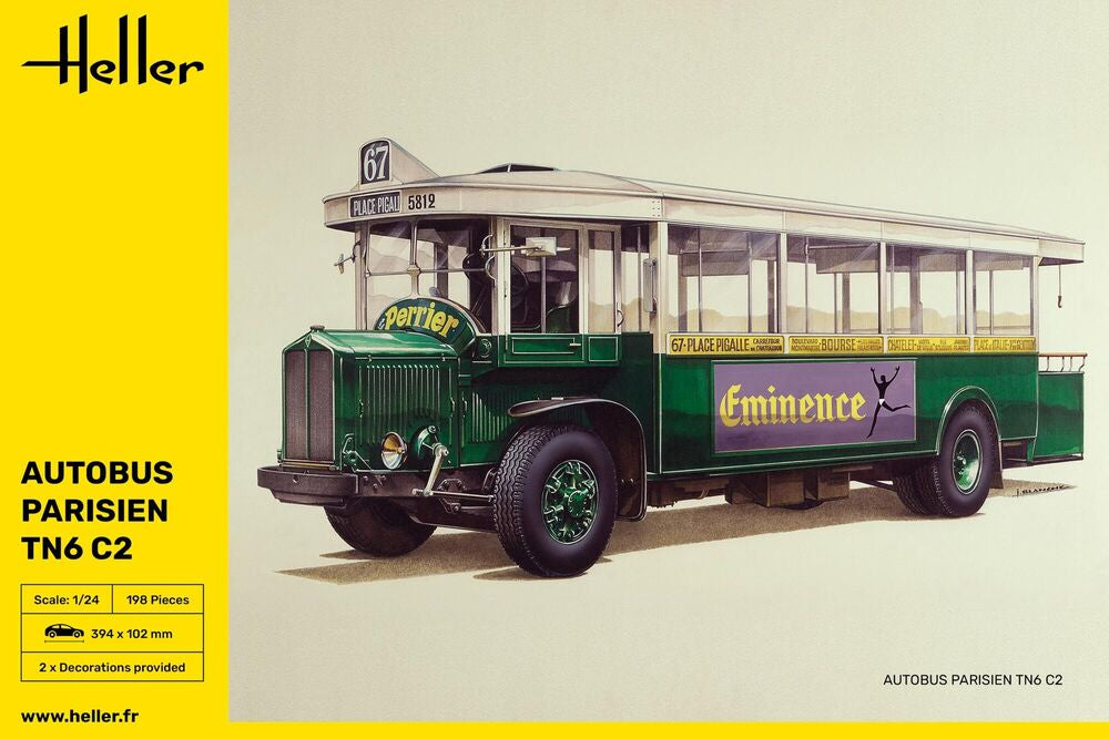 Heller 1/24 Autobus Parisien TN6 C2 Model Kit 80789 80789