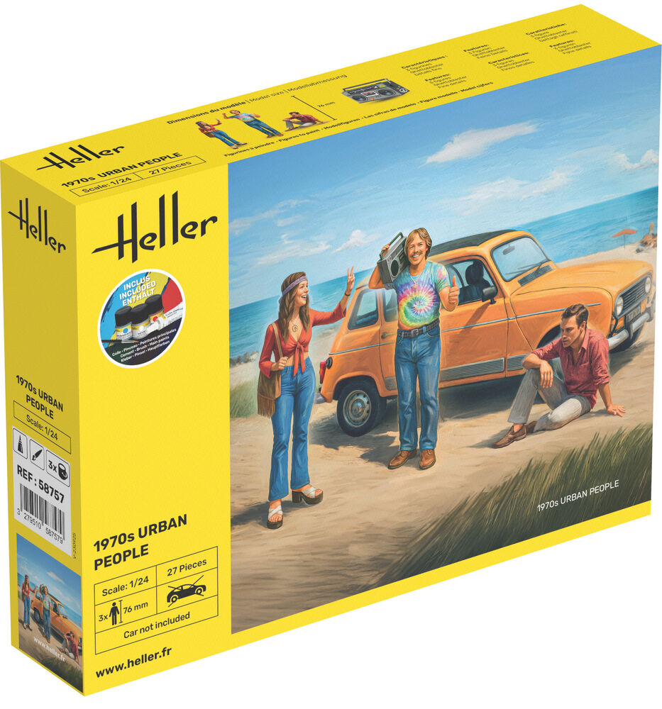 Heller STARTER KIT 1970er Stadtmenschen 1:24