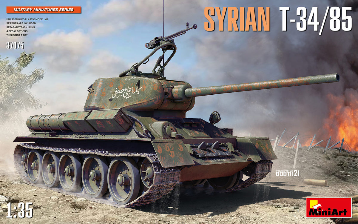 MiniArt T34/85 Syrian - 37075 box art
