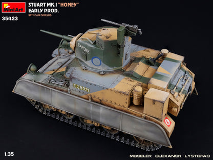 MiniArt 1/35 Military - Stuart Mk.I Honey,Early Prod w/ SunShield - 35423