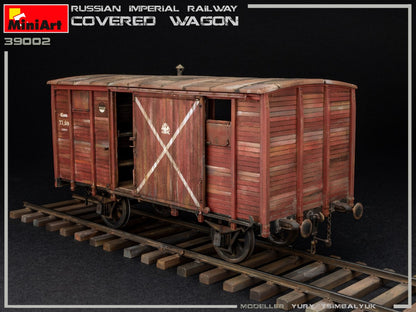 MiniArt 1/35 Accessories - Russian Imperial Railway Covered Wagon - 39002
