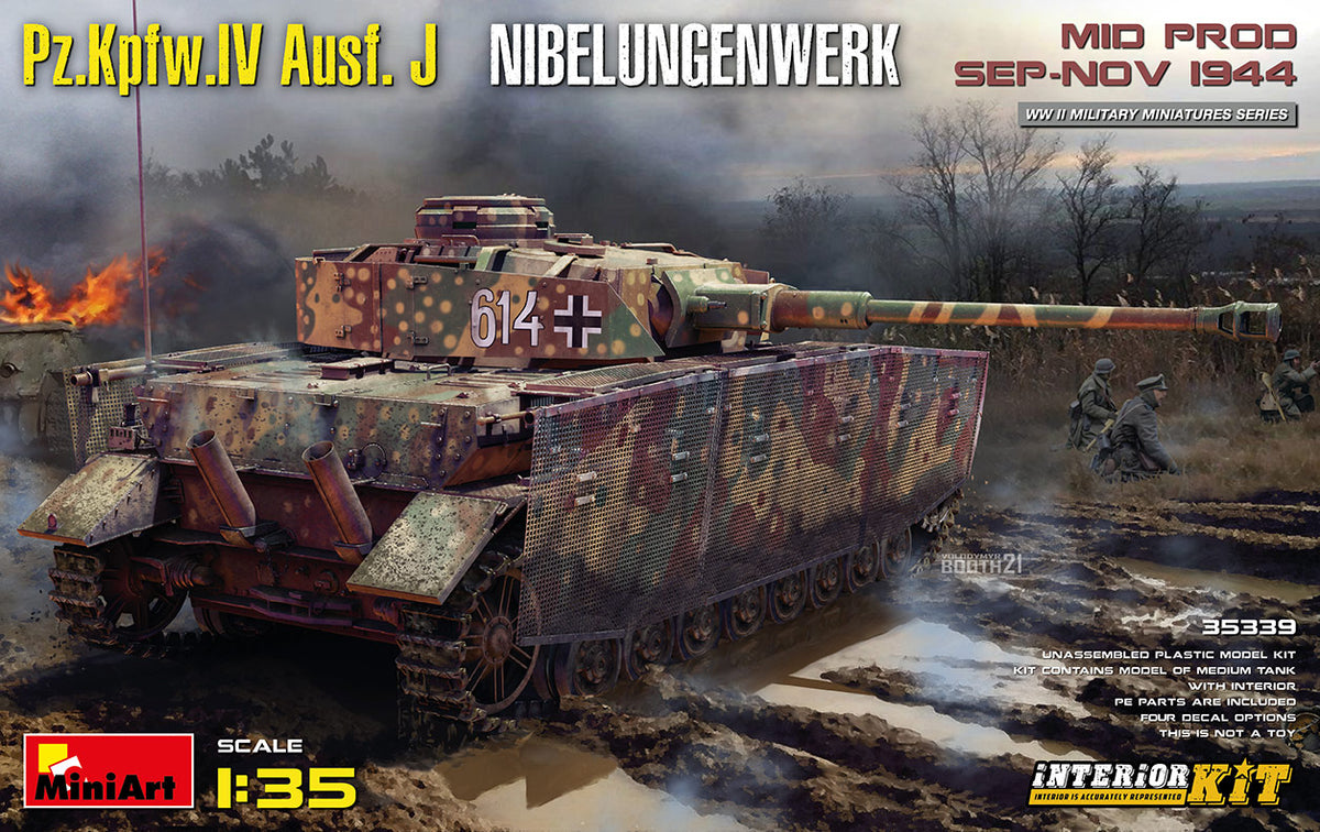 MiniArt Pz.Kpfw.IV Ausf J Nibelungenwerk Mid Int Kit - 35339 box art
