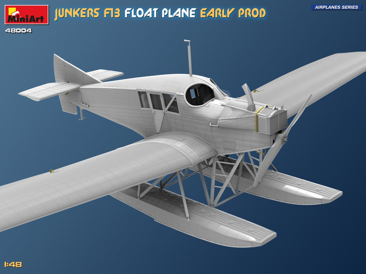 MiniArt 1/48 Aircraft - Junkers F13 Float Plane, Early Prod - 48004