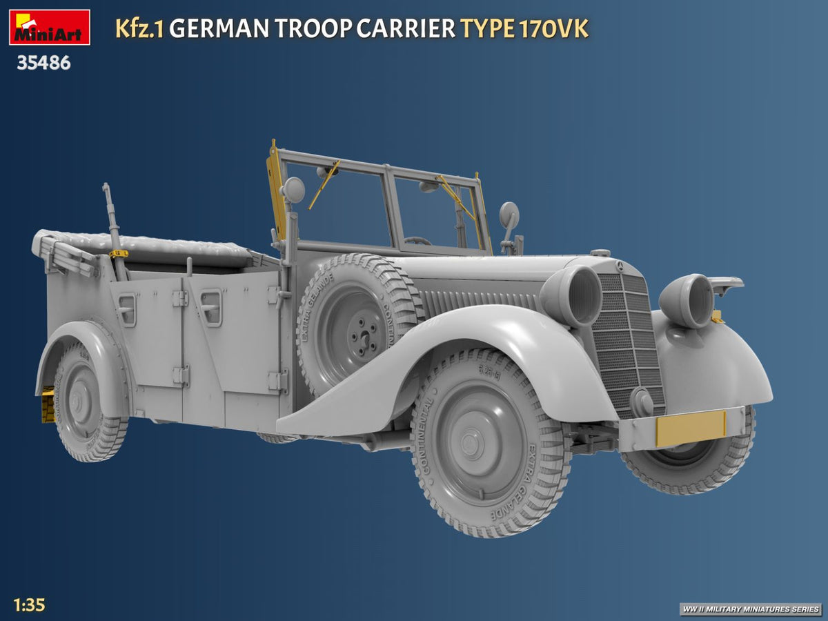 MiniArt 1/35 Military - Kfz.1 German Troop Carrier Type 170VK - 35486