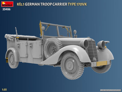 MiniArt 1/35 Military - Kfz.1 German Troop Carrier Type 170VK - 35486