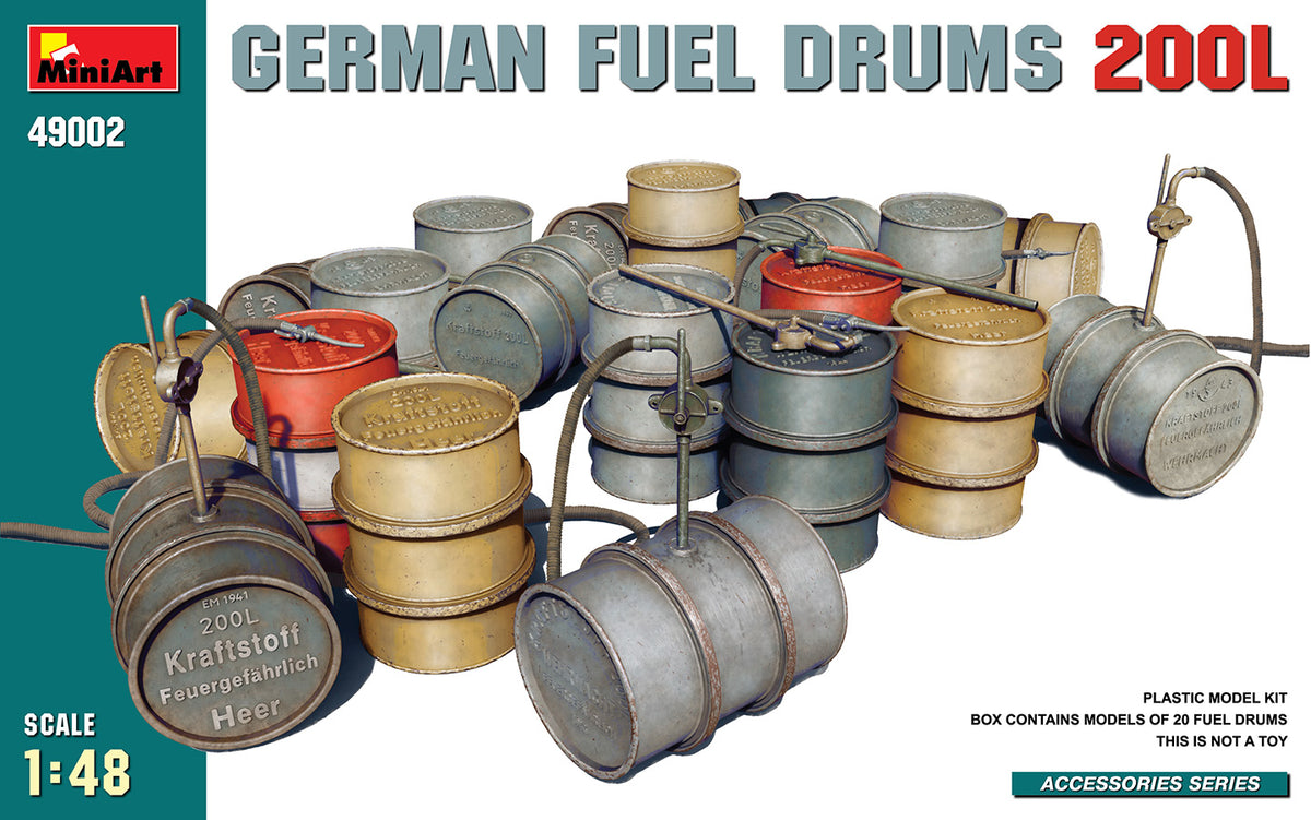 MiniArt German Fuel Drums 200L - 49002 box art