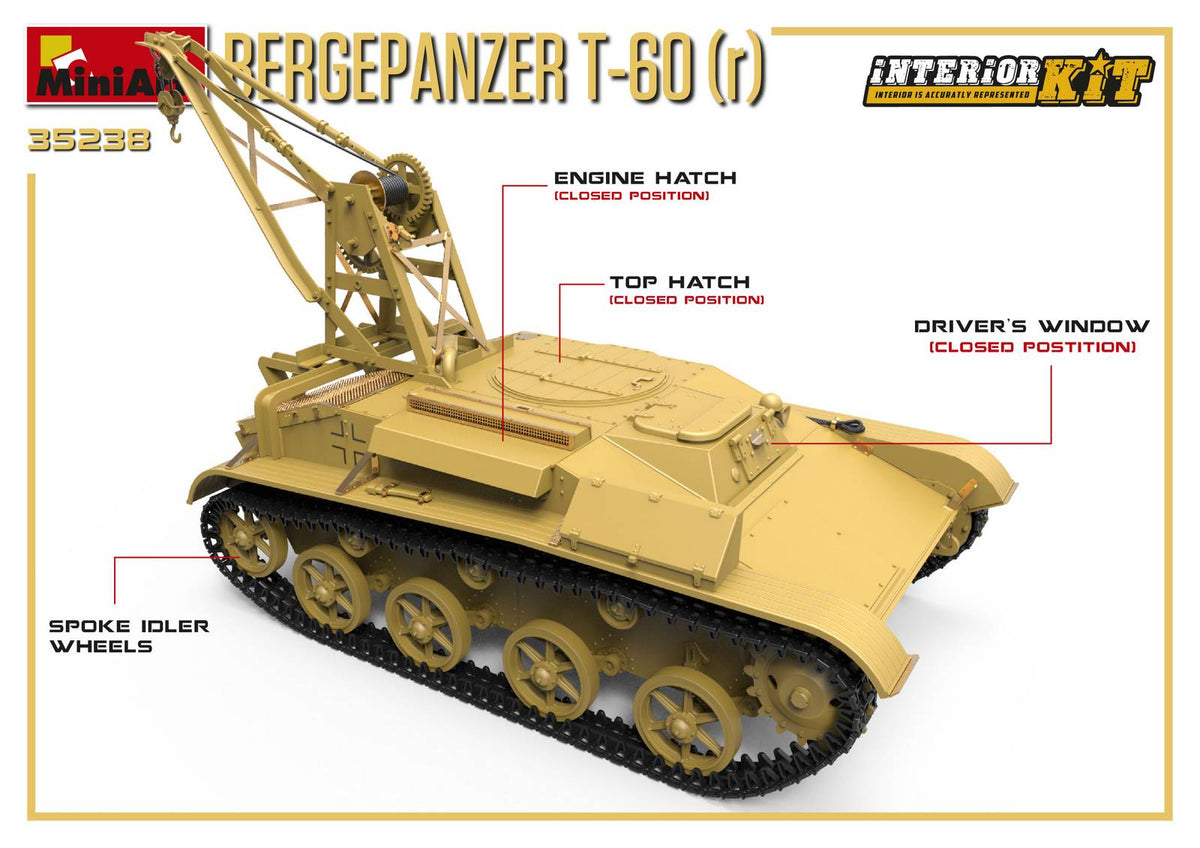 MiniArt 1/35 Military - Bergepanzer T-60 (r) Interior Kit - 35238
