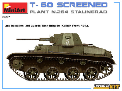 MiniArt 1/35 Military - T-60 Screened Plant 264 Stalingrad (IntKit) - 35237