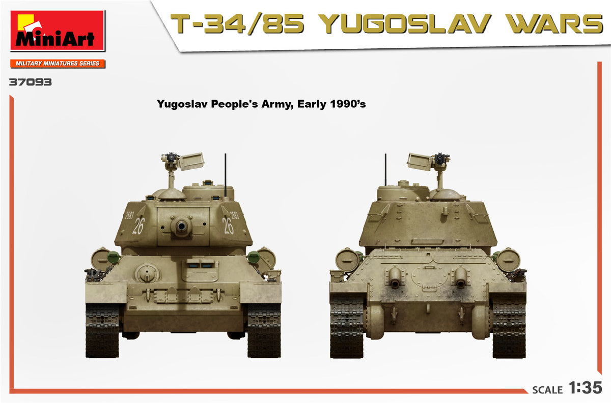 MiniArt 1/35 Military - T34/85 Yugoslav Wars - 37093