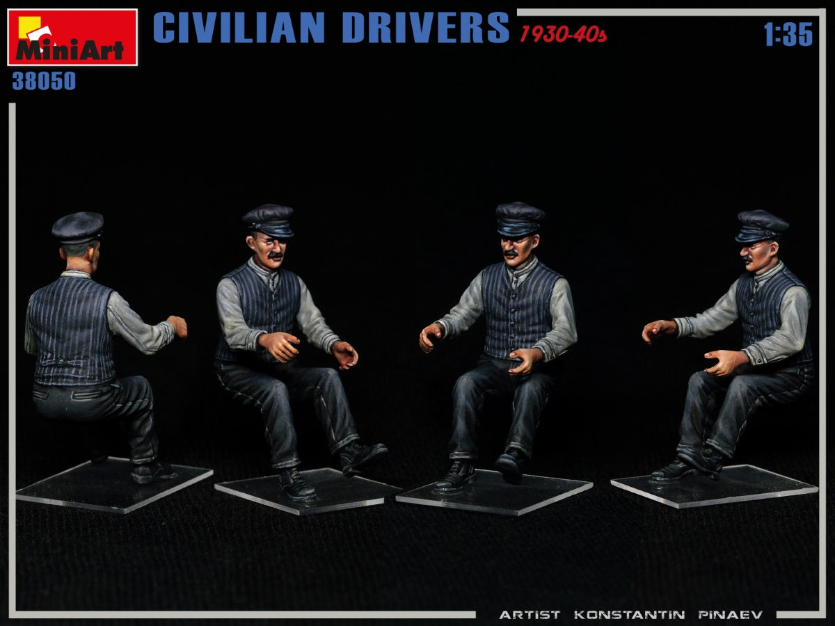 MiniArt 1/35 Military - Civilian Drivers 1930-40s - 38050