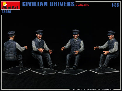 MiniArt 1/35 Military - Civilian Drivers 1930-40s - 38050