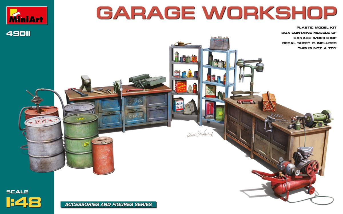 MiniArt Garage Workshop - 49011 box art