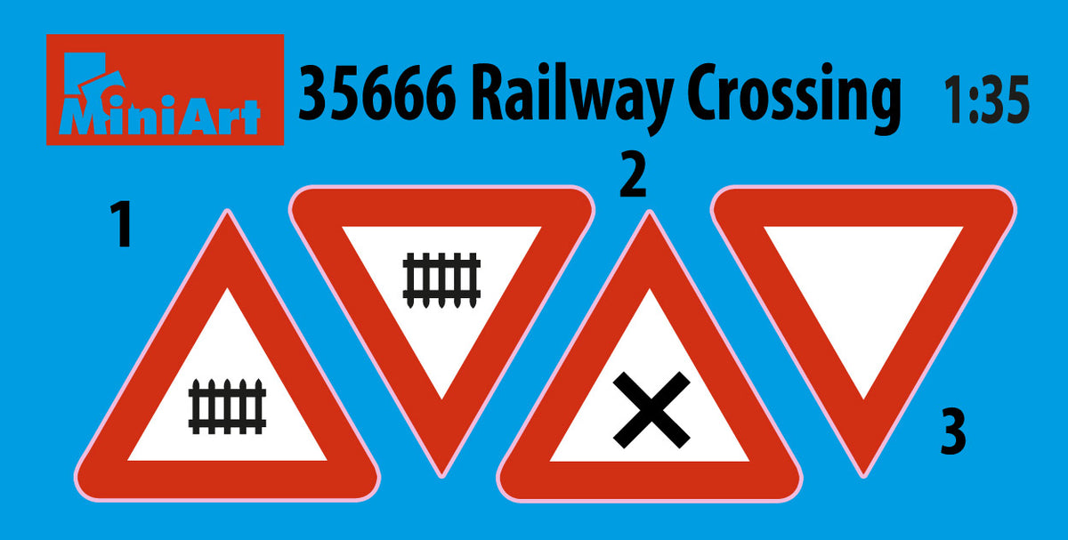 MiniArt 1/35 Accessories - Railway Crossing - 35666