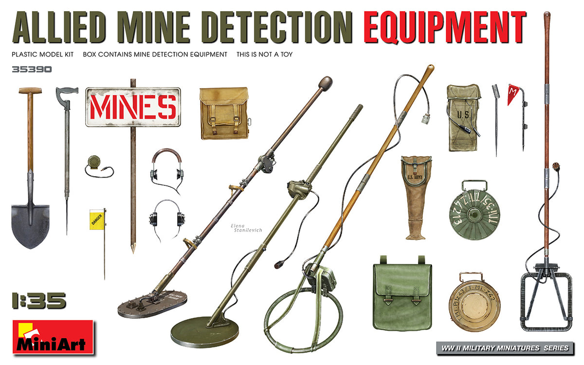 MiniArt Allied Mine Detection Equipment - 35390 box art
