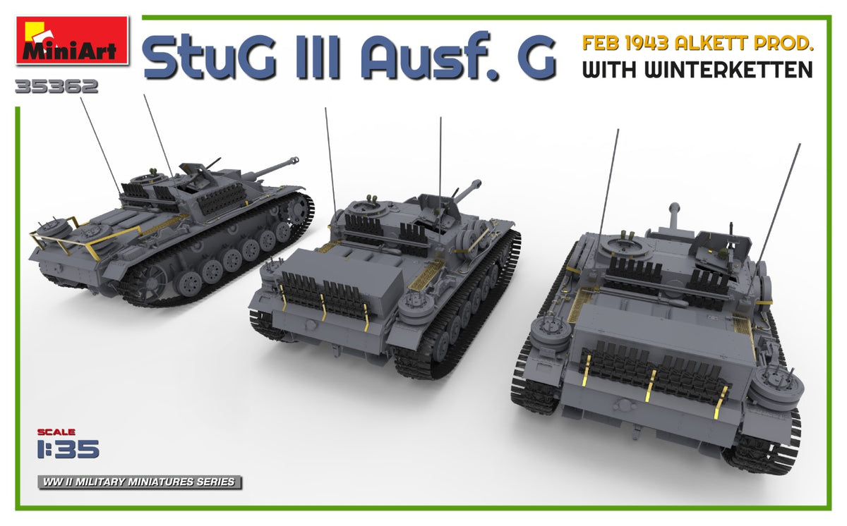 MiniArt 1/35 Military - StuG III Ausf. G Alkett Prod w/ Winterketten - 35362