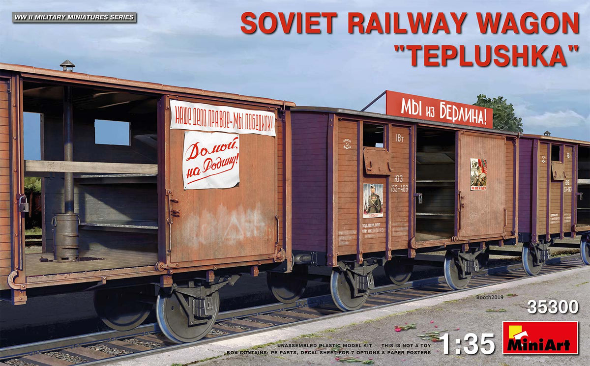 MiniArt Soviet Railway Wagon 'Teplushka' - 35300 box art