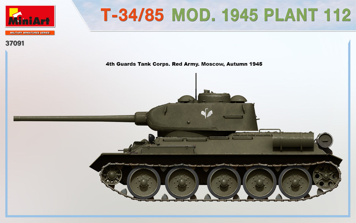 MiniArt 1/35 Military - T34/85 Mod. 1945. Plant 112 - 37091