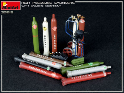 MiniArt 1/35 Military - High Pressure Cylinders w/ Welding Equip - 35618