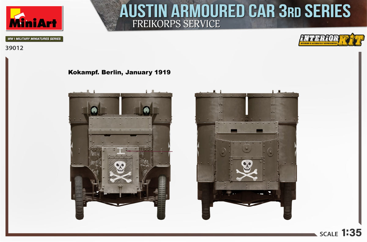 MiniArt 1/35 Military - Austin 3rd Series, Freikorps Service Int - 39012