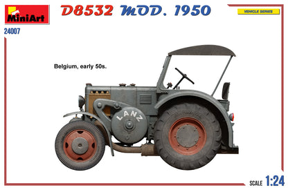 MiniArt 1/24 Vehicles - German Traffic Tractor D8532 Mod 1950 - 24007