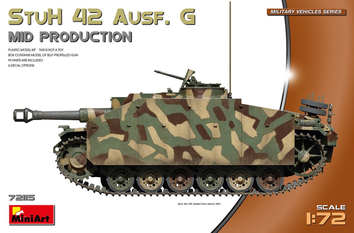 MiniArt StuH 42 Ausf. G Mid Prod - 72115 box art