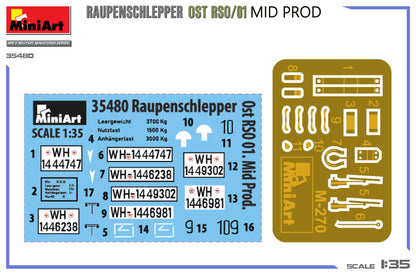 MiniArt 1/35 Military - Raupenschlepper Ost RSO/01. Mid Prod - 35480