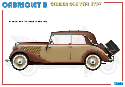MiniArt 1/35 Military - Cabriolet B Germn Car Type 170V - 38018