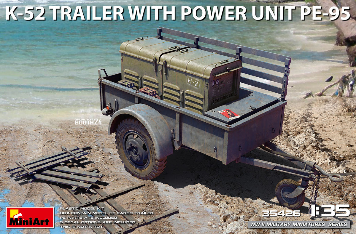 MiniArt K-52 Trailer w/ Power Unit PE-95 - 35426 box art
