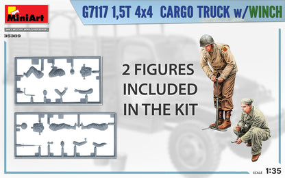 MiniArt 1/35 Military - 1.5t 4x4 G7117 Cargo Truck w/ Winch - 35389