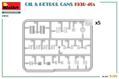 MiniArt 1/48 Military - Oil & Petrol Cans 1930-40's - 49006