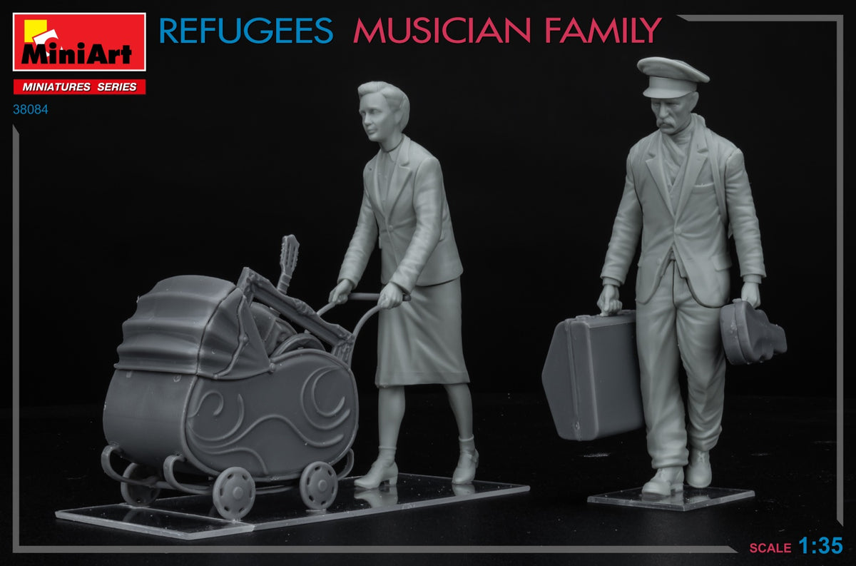 MiniArt 1/35 Military - Refugees, Musician Family - 38084