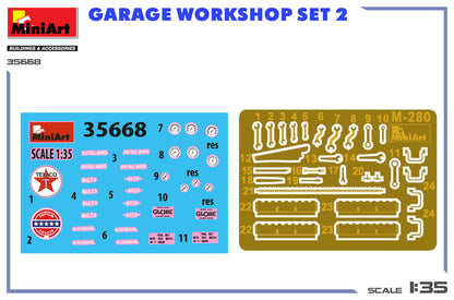MiniArt 1/35 Accessories - Garage Workshop Set #2 - 35668