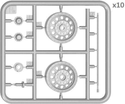 MiniArt 1/35 Military - T-54 Wheels Set Early Type - 37054