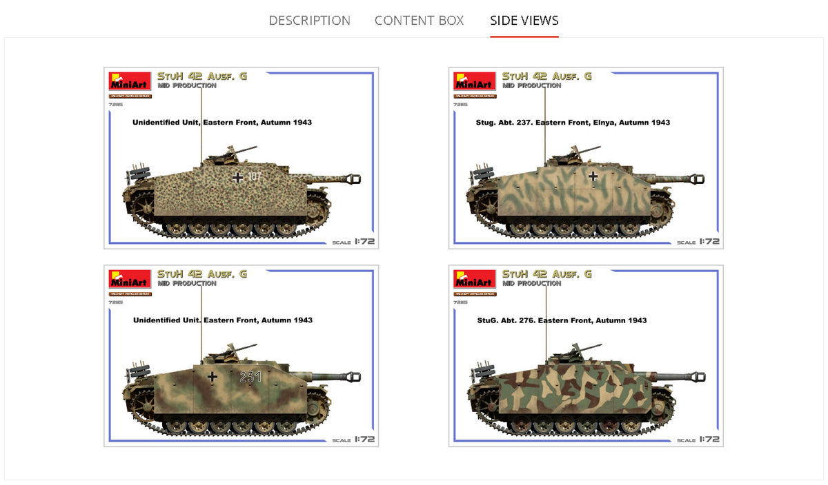 MiniArt 1/72 Military - StuH 42 Ausf. G Mid Prod - 72115