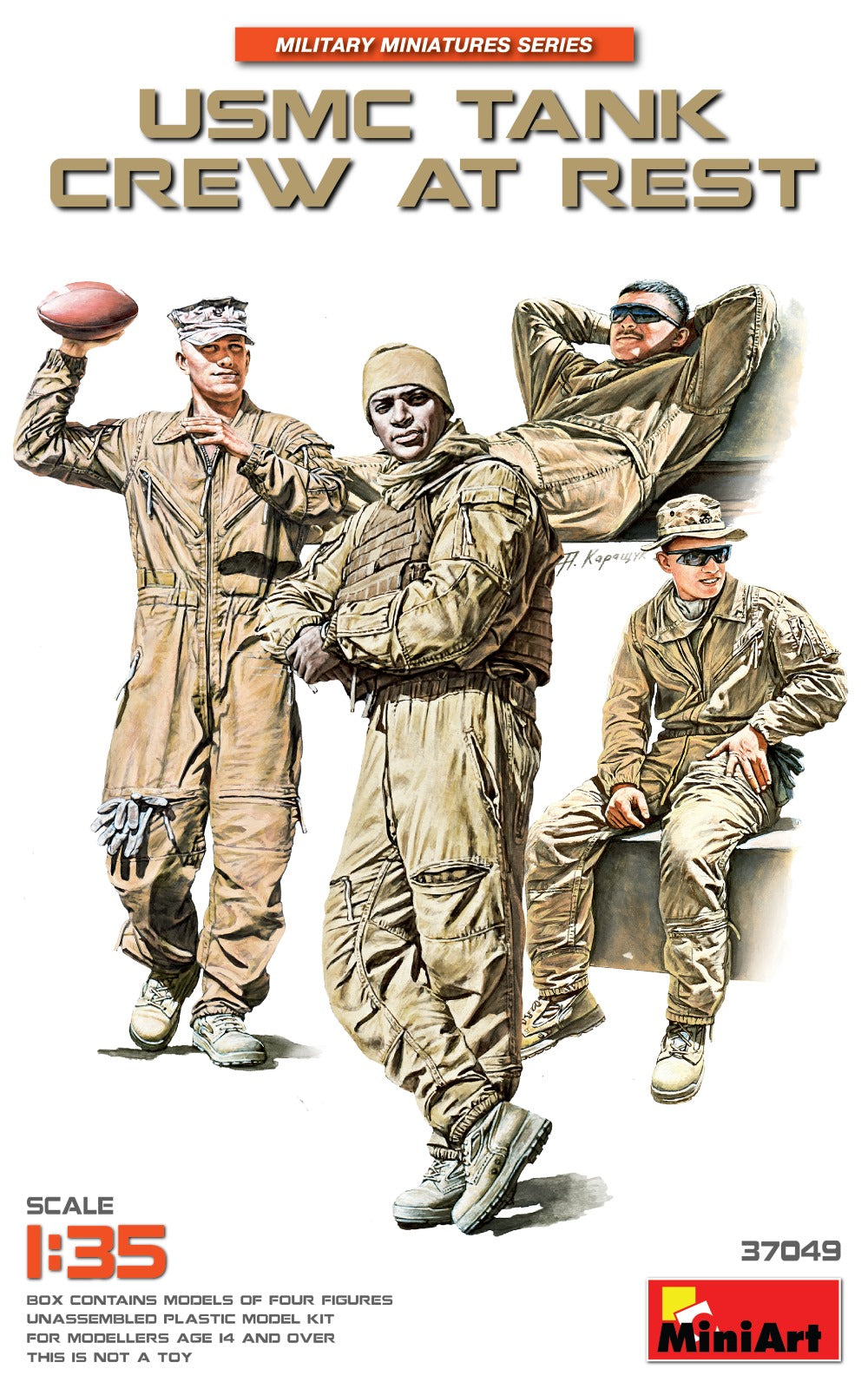 MiniArt USMC Tank Crew at Rest - 37049 box art