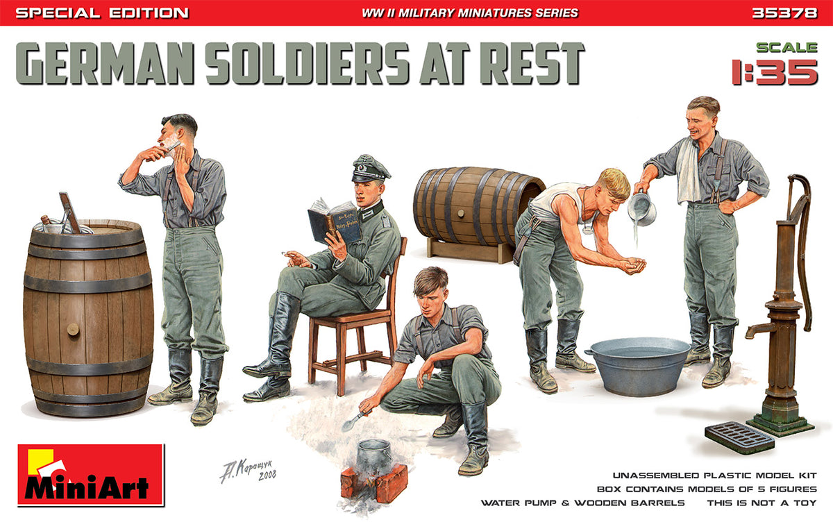 MiniArt German Soldiers at Rest (Spec Edition) - 35378 box art