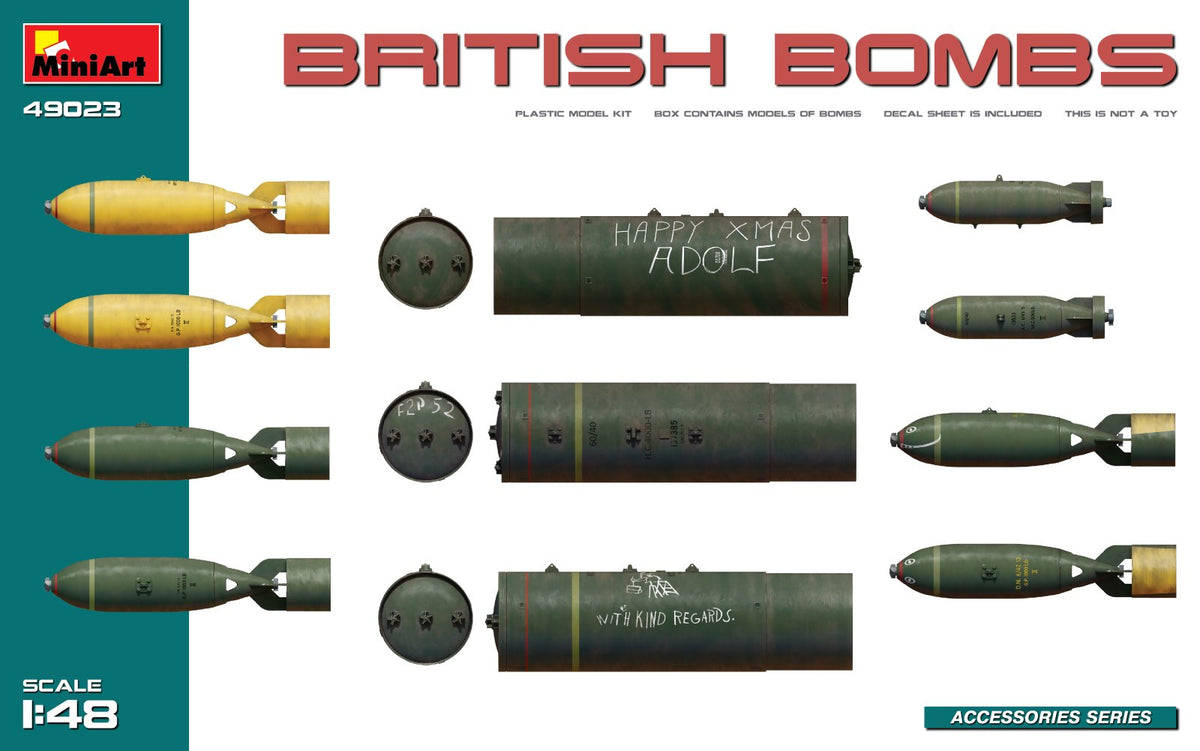 MiniArt British Bombs - 49023 box art