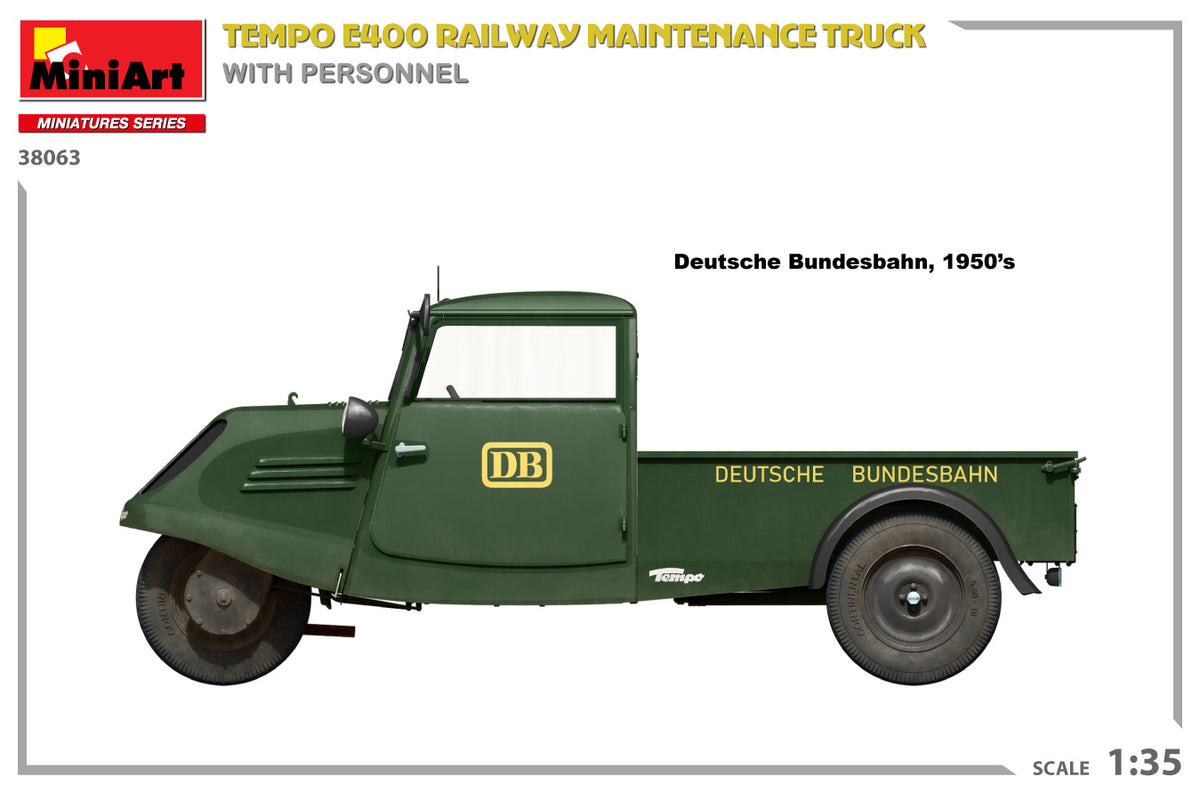 MiniArt 1/35 Military - Tempo E400 Railway Maitenance Truck - 38063