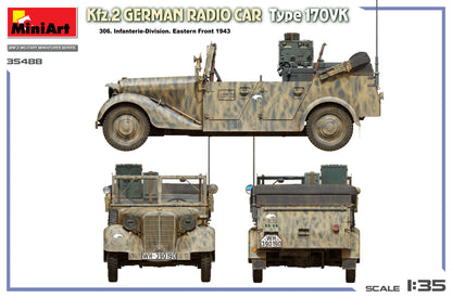 MiniArt 1/35 Military - Kfz.2 German , Radio Car Type 170VK - 35488