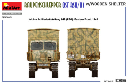 MiniArt 1/35 Military - Raupenschlepper Ost RSO/01 w/ Wood Shelter - 53048