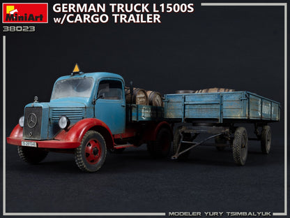MiniArt 1/35 Military - German Truck L1500s w/ Cargo Trailer - 38023