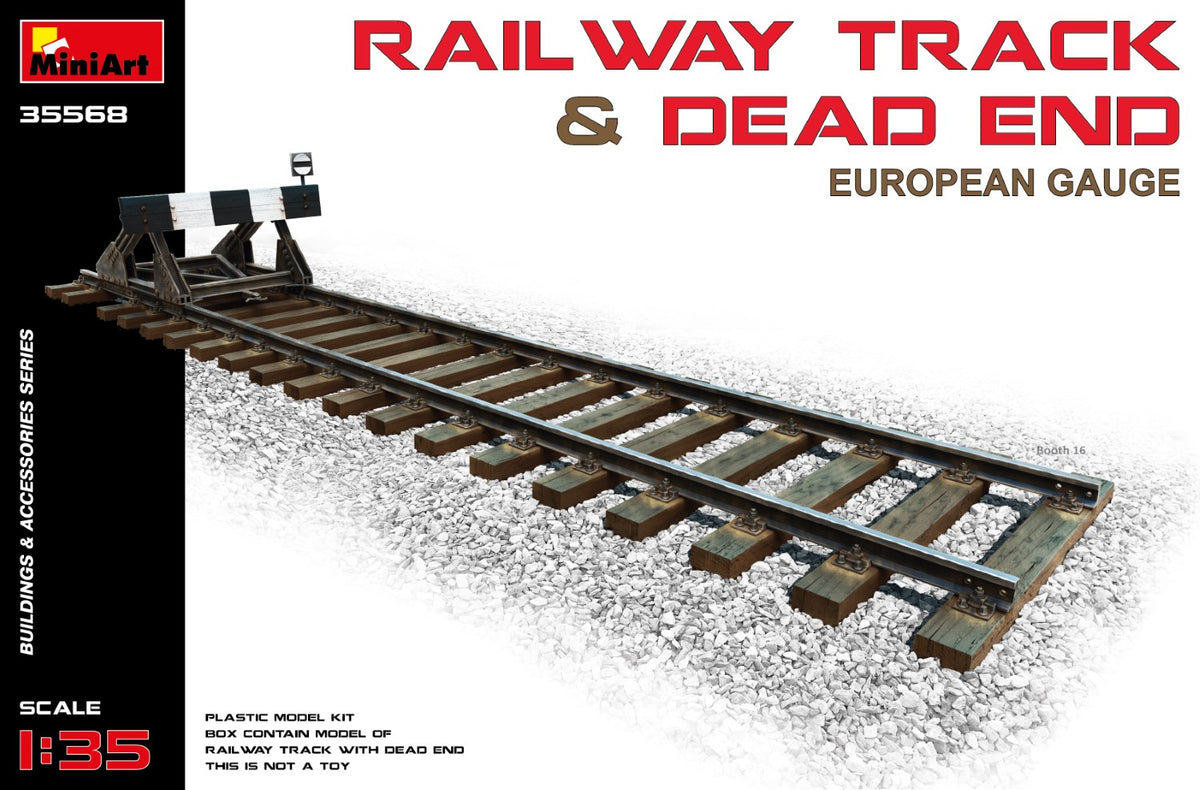 MiniArt Railway Track and Dead End European Gauge - 35568 box art