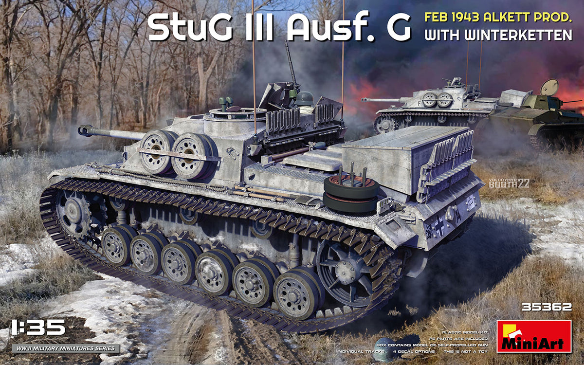 MiniArt StuG III Ausf. G Alkett Prod w/ Winterketten - 35362 box art