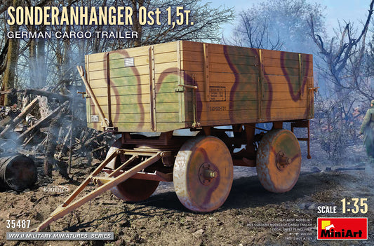 MiniArt Sonderanhager Ost 1.5t German Cargo Trailer - 35487 box art