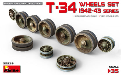 MiniArt T-34 Wheels Set 1942-43 Series - 35239 box art