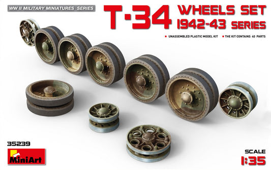 MiniArt T-34 Wheels Set 1942-43 Series - 35239 box art