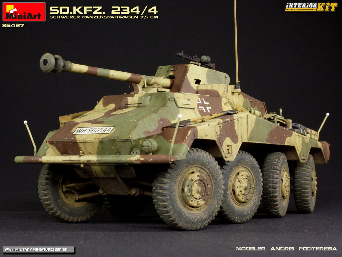 MiniArt 1/35 Military - Sd.Kfz. 234/4 Schwerer Panzerspahwagen 7.5 - 35427